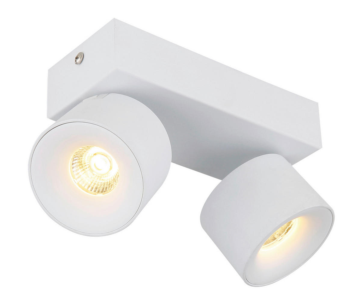 LED-STRAHLER - Weiss/Transparent, Basics, Kunststoff/Metall (20.5/7.2/12cm) - Globo