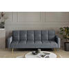 SCHLAFSOFA Grau, Platinfarben  - Platinfarben/Goldfarben, MODERN, Holz/Textil (213/84/84cm) - Livetastic