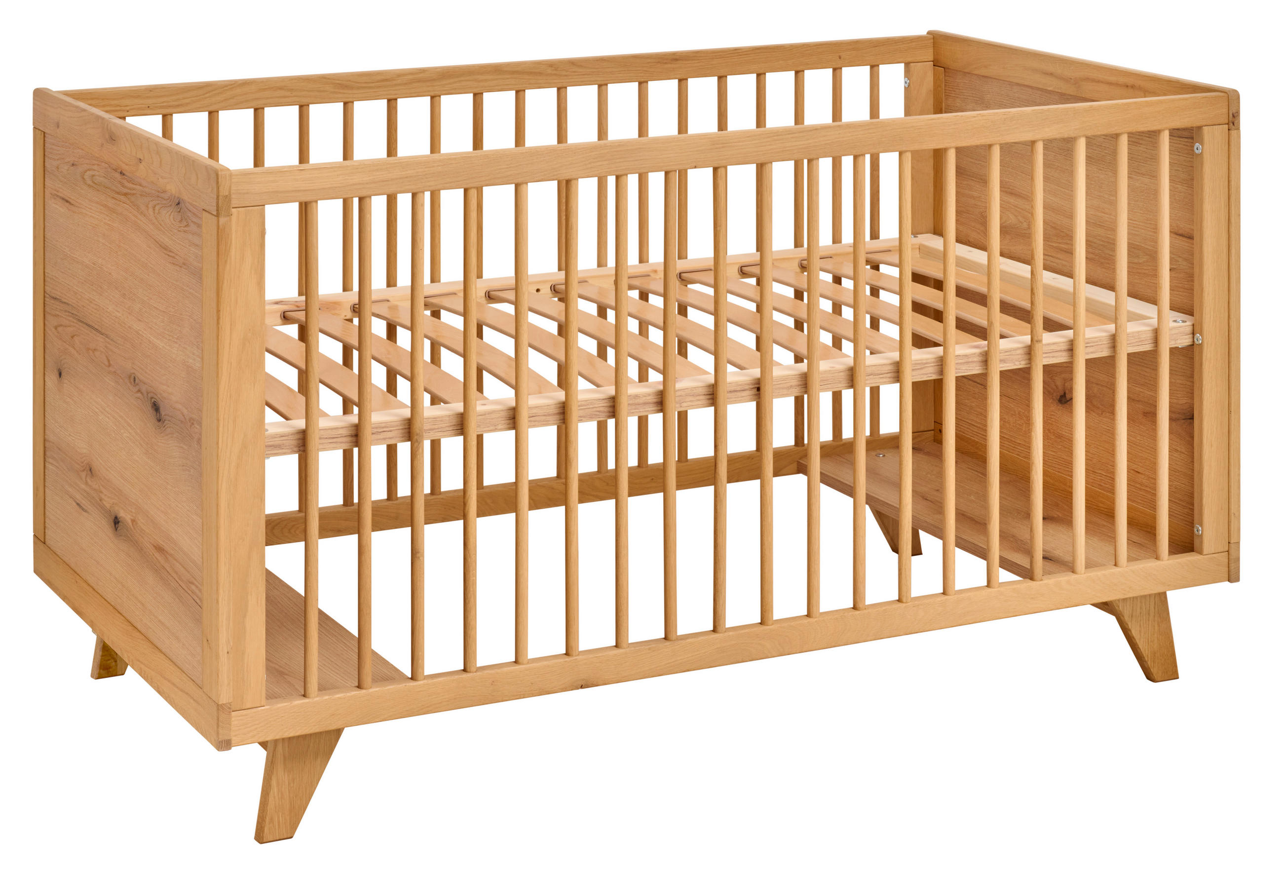 GITTERBETT Berta - Eichefarben, Natur, Holz/Holzwerkstoff (78/80/148cm) - Jimmylee