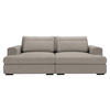 BIGSOFA in Cord Taupe  - Taupe/Schwarz, Design, Textil (223/80/158cm) - Lomoco