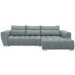 ECKSOFA in Webstoff Türkis  304/218 cm  - Türkis/Silberfarben, MODERN, Kunststoff/Textil (304/218cm) - Carryhome