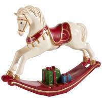 DEKOPFERD  - Rot/Goldfarben, LIFESTYLE, Holzwerkstoff (22,5/24/7,5cm) - X-Mas