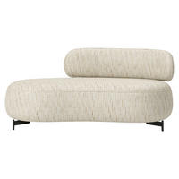 RÉCAMIERE in Flachgewebe Beige  - Anthrazit/Beige, Design, Textil/Metall (171/76/97cm) - Joop!