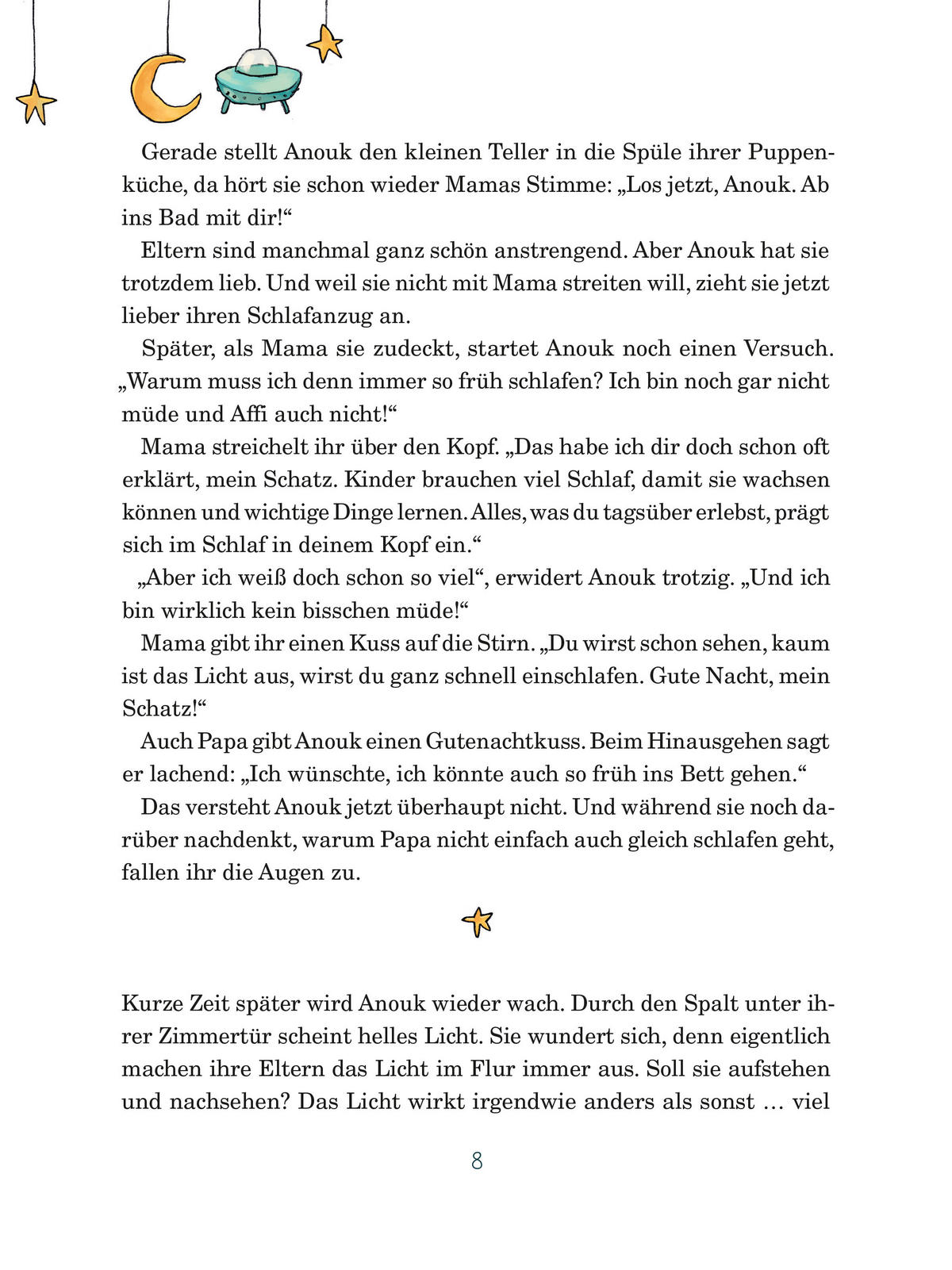 GUTENACHTGESCHICHTEN ars Edition Anouk, die nachts auf Reisen geht  - Basics (20/26,8/1,8cm)