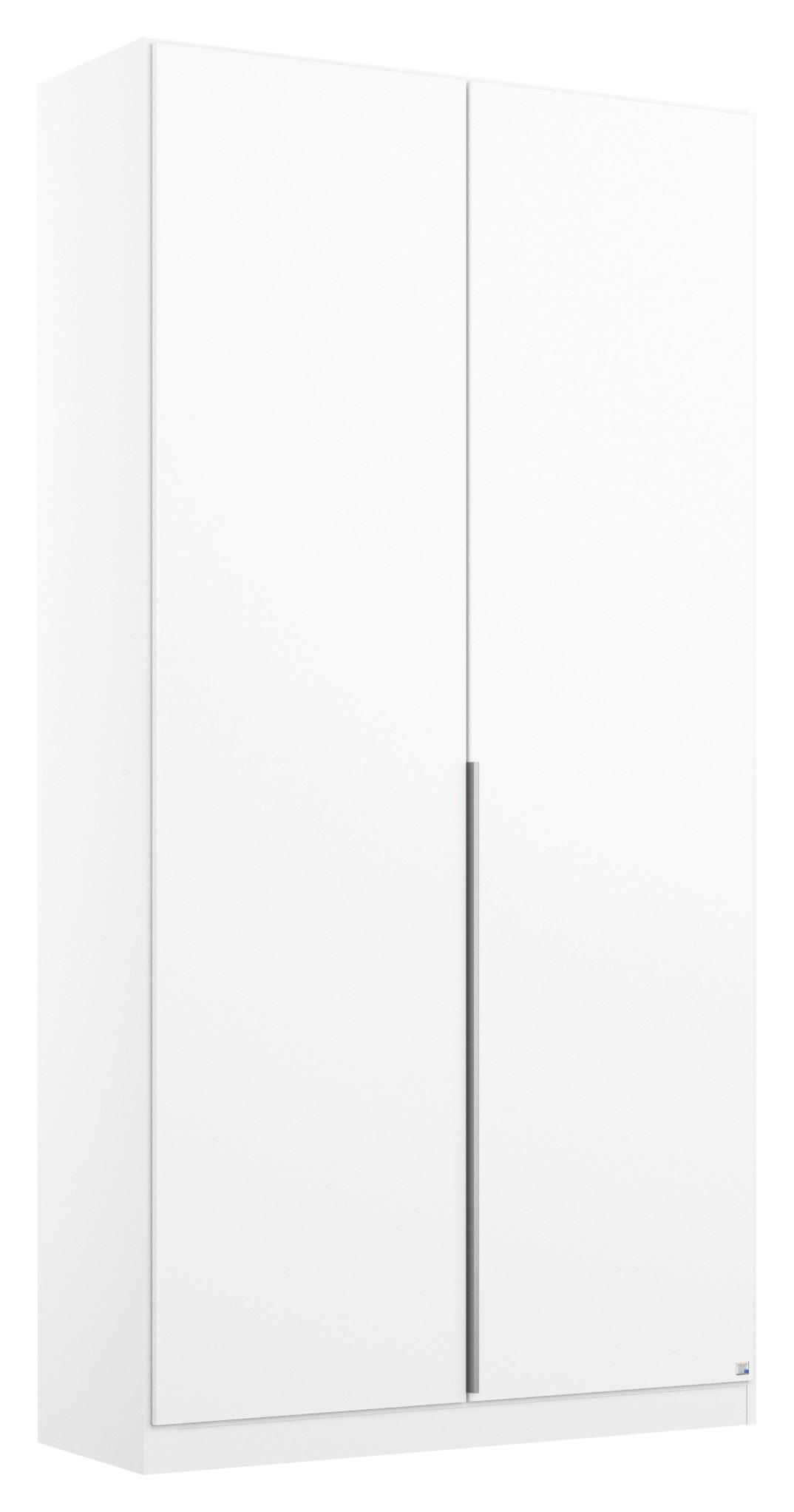 ORMAR S KLASIČNIM VRATIMA bijela - bijela/boje aluminija, Moderno, drvni materijal/metal (91/229/54cm) - Modern Living