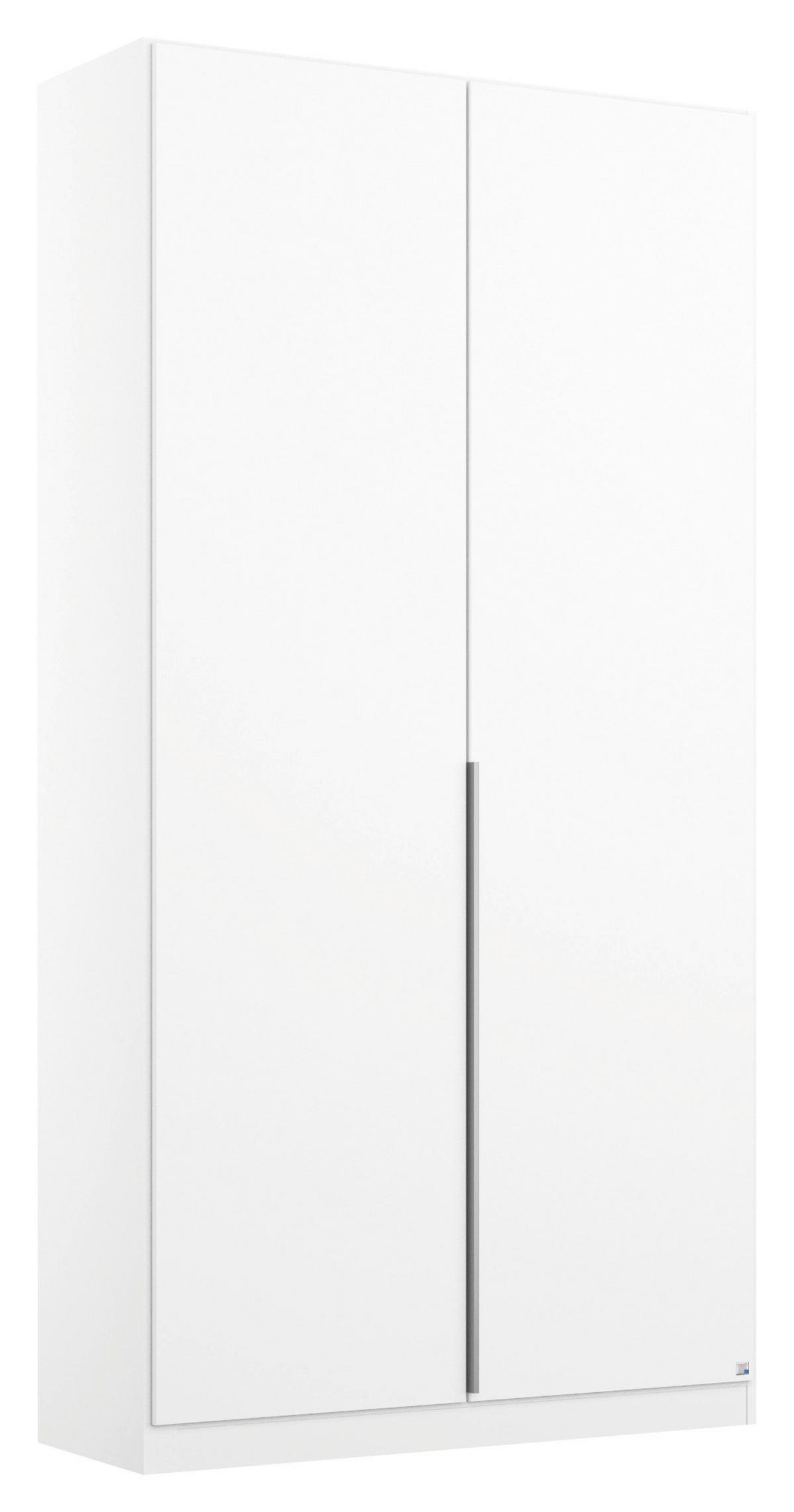 OMARA S KLASIČNIMI VRATI, bela  - bela/barve aluminija, Moderno, kovina/leseni material (91/229/54cm) - Rauch Möbel