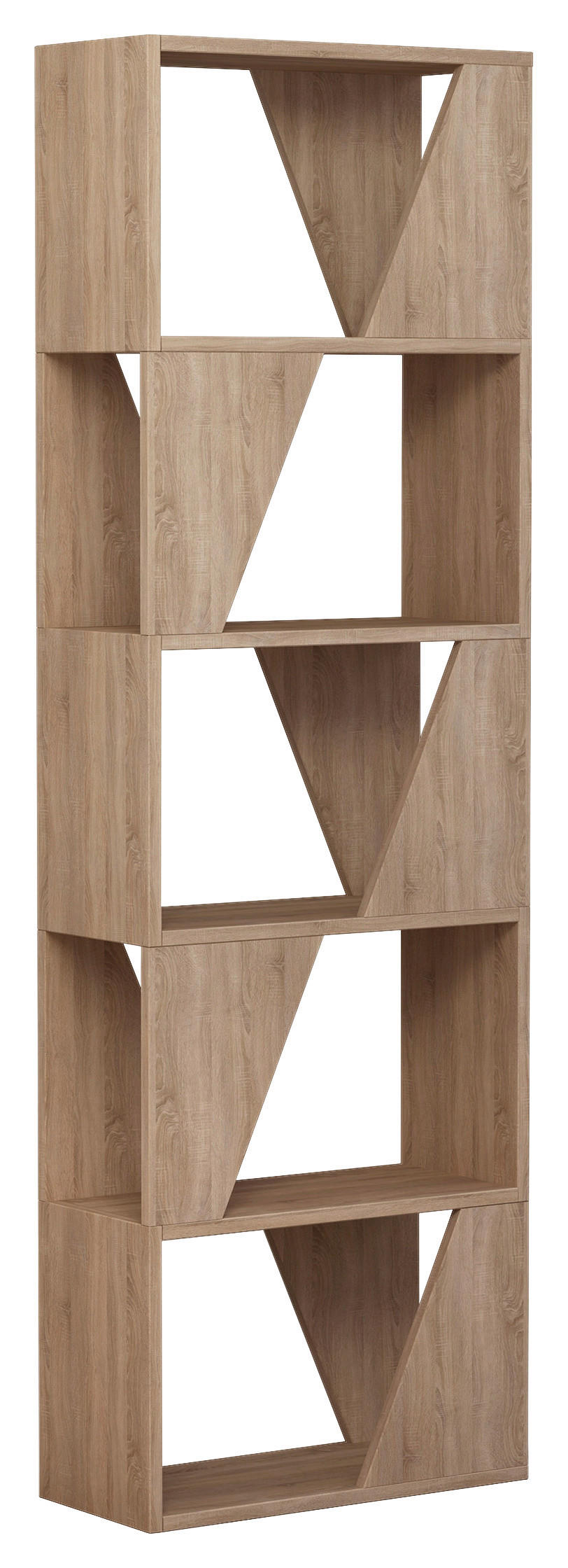 REGAL  54/168/24 cm Eichefarben  - Eichefarben, Design, Holzwerkstoff (54/168/24cm) - Livetastic