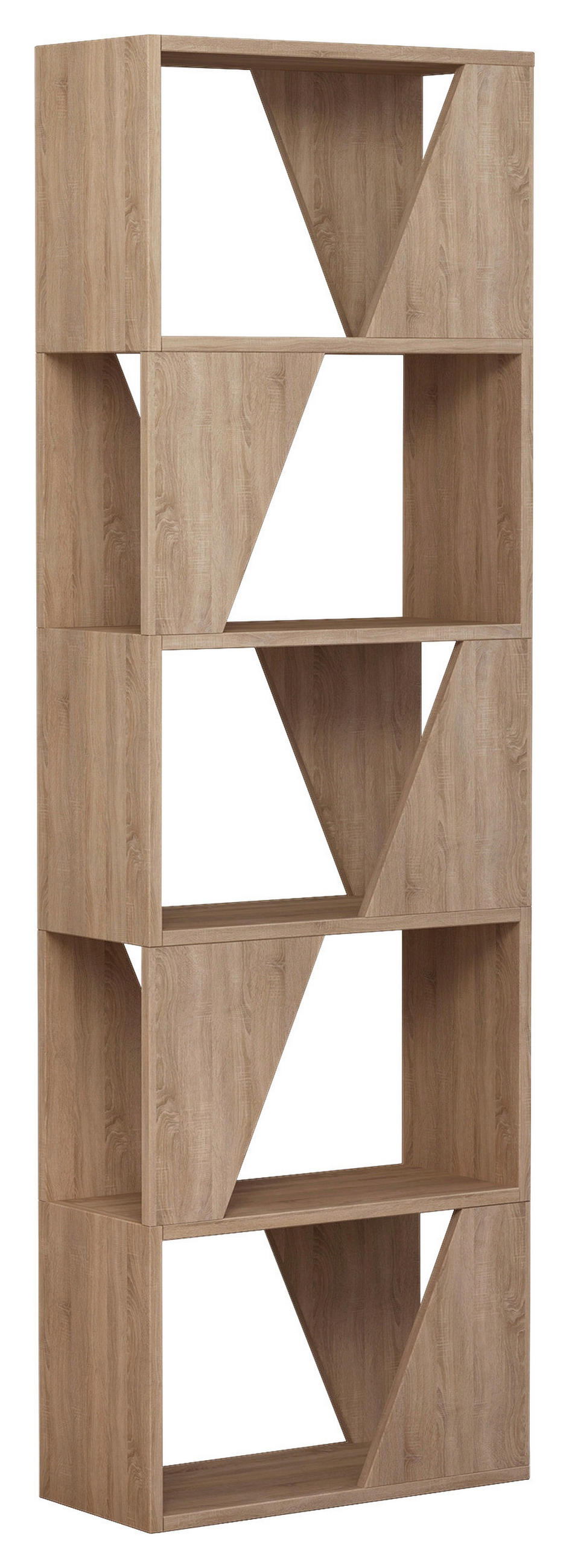 REGAL  54/168/24 cm Eichefarben  - Eichefarben, Design, Holzwerkstoff (54/168/24cm) - Livetastic