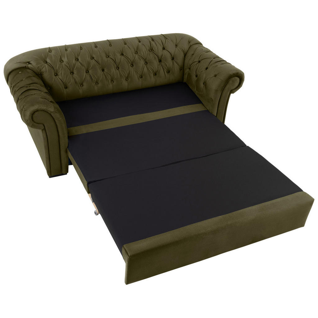 Thumbnail - Mid.you Schlafsofa, Olivgrün, Textil, Buche, vollmassiv, 2-Sitzer, Füllung: Silikon, Schaumstoffflocken, 213x86x99 cm, M...