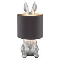 NAMIZNA SVETILKA  RABBIT      18/41 cm       - srebrne barve/črna, Trend, umetna masa (18/41cm) - Globo