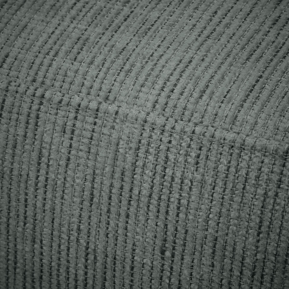 CHAISELONGUE Chenille Grau  - Schwarz/Grau, KONVENTIONELL, Kunststoff/Textil (171/73/93cm) - Carryhome