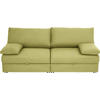 SCHLAFSOFA Grün  - Chromfarben/Grün, Design, Textil/Metall (192/77-88/110-120cm) - Bali