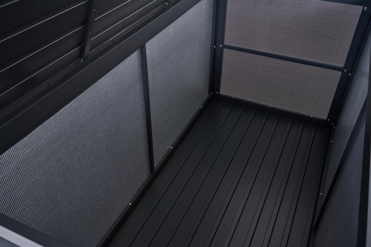 KISSENBOX 79,3/83/159 cm  - Grau, Basics, Kunststoff/Metall (79,3/83/159cm) - Siena Garden