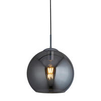 HÄNGELEUCHTE 25/120 cm  - Chromfarben, Trend, Glas/Metall (25/120cm) - Searchlight