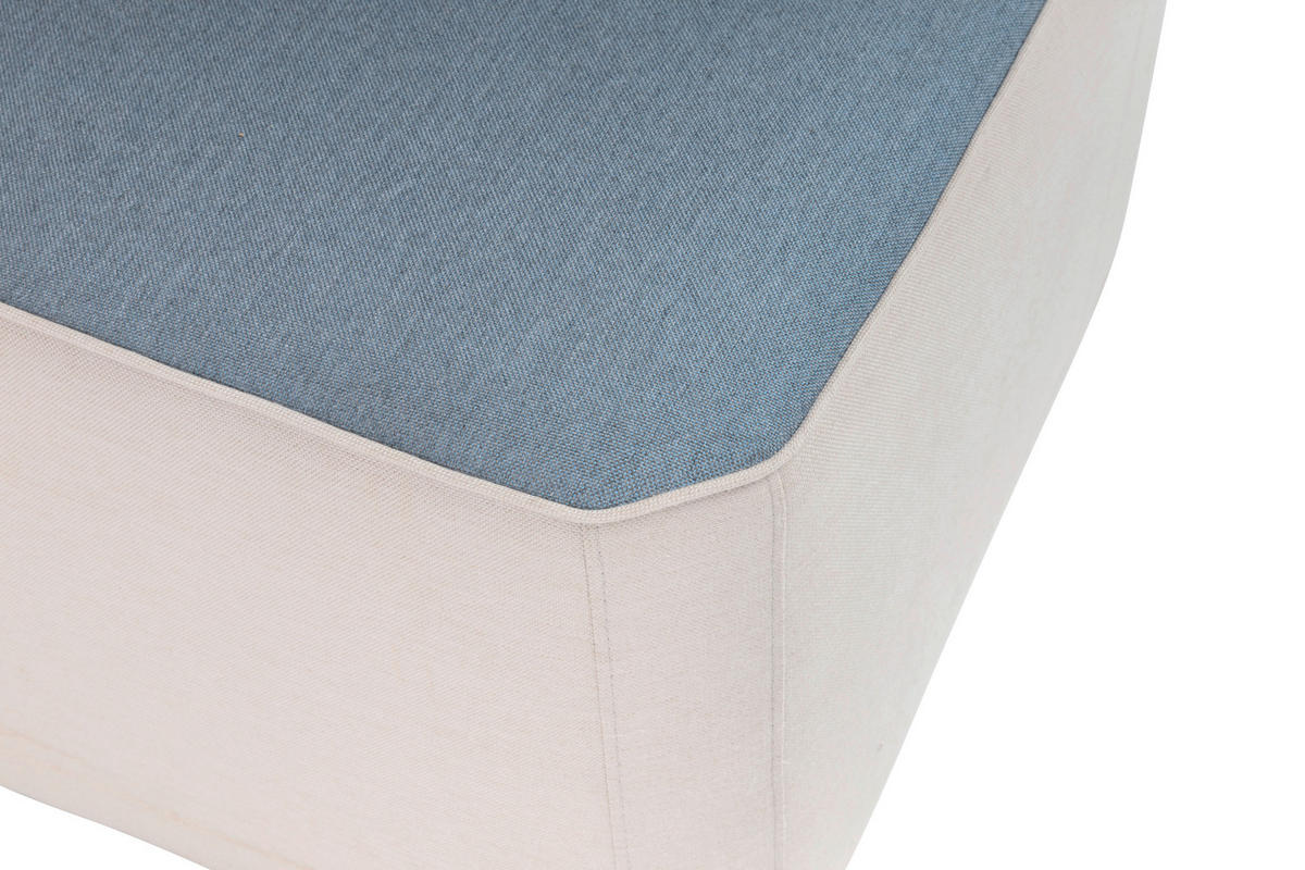 GARTENHOCKER  - Anthrazit/Blaugrau, Basics, Textil/Metall (60/43/60cm) - Kettler