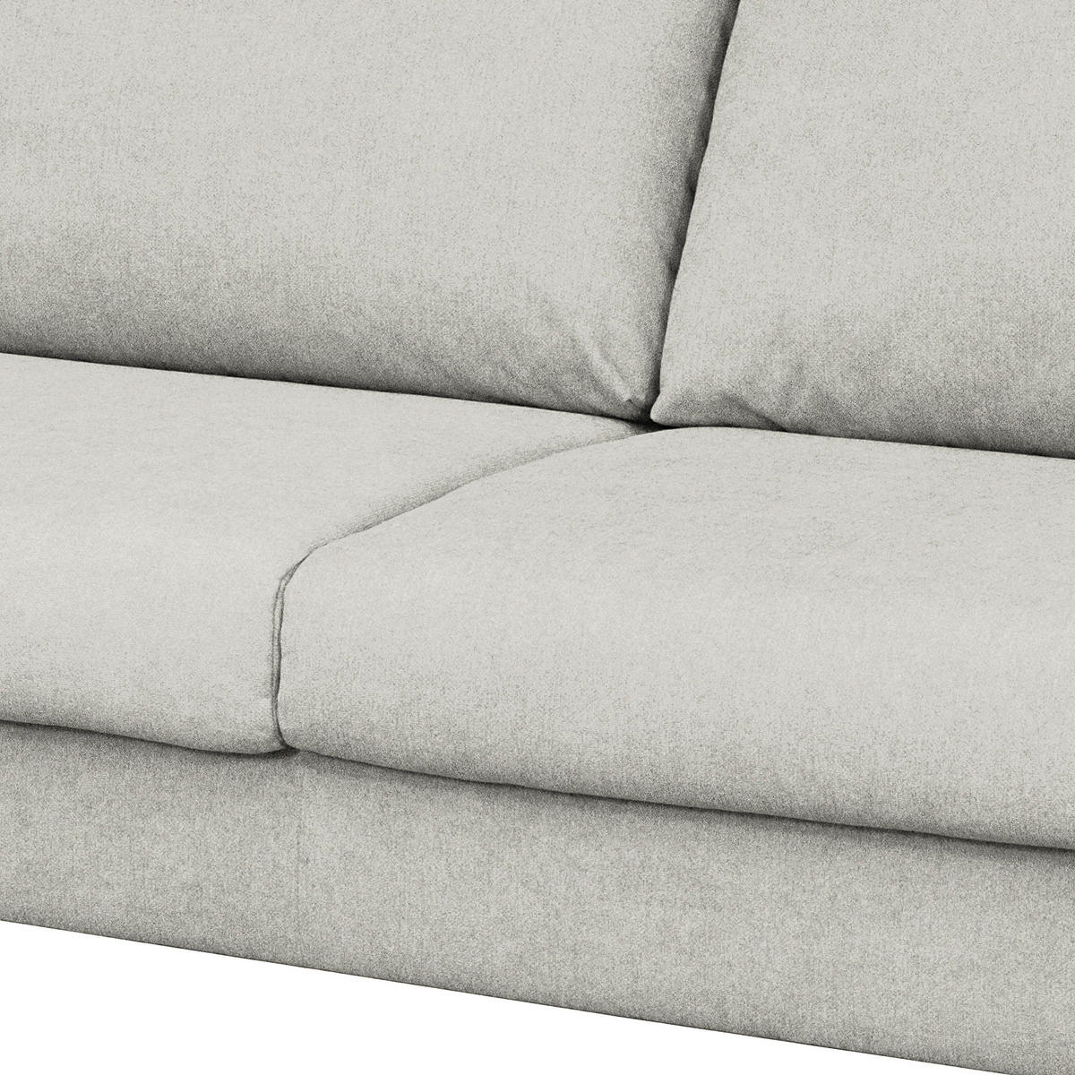 SCHLAFSOFA in Textil Hellgrau  - Buchefarben/Hellgrau, Design, Holz/Textil (195/90/102cm) - Livetastic
