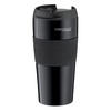 THERMOBECHER 0,40 L  - Schwarz, Basics, Metall (0,4l) - Thermos