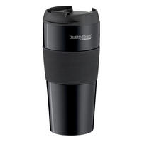 THERMOBECHER 0,40 L  - Schwarz, Basics, Metall (0,4l) - Thermos