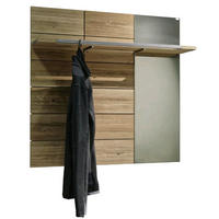 GARDEROBENPANEEL  in 95,6/95,6/32,5 cm  - Eichefarben, Natur, Glas/Holz (95,6/95,6/32,5cm) - Voglauer