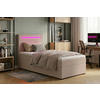BOXBETT 100/200 cm  in Rosa  - Schwarz/Rosa, MODERN, Holzwerkstoff/Kunststoff (100/200cm) - MID.YOU