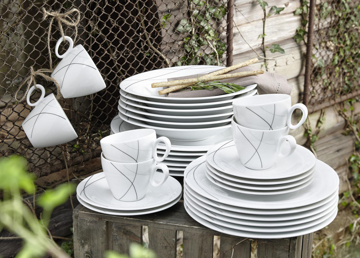 MĚLKÝ TALÍŘ, keramika, 28 cm - bílá, Basics, keramika (28cm) - Seltmann Weiden