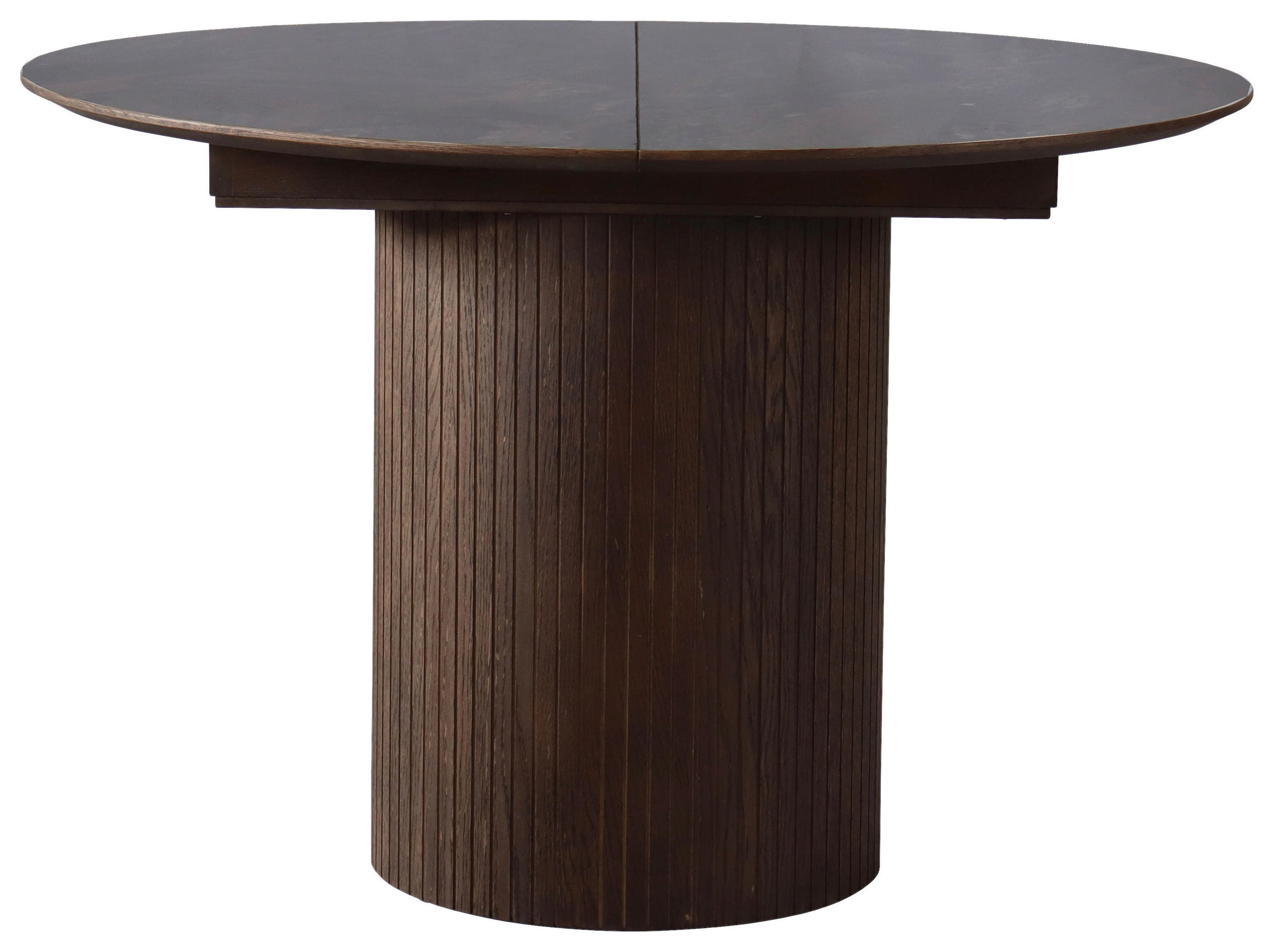 MATBORD i trä, plast, trämaterial 115-155/115/75 cm   - grå/mörkbrun, Modern, trämaterial/trä (115-155/115/75cm) - Niels Andersson