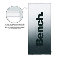 SPORTSKI RUČNIK 50/110 cm  siva, crna   BENCH  - siva/crna, Konvencionalno, tekstil (50/110cm) - Bench