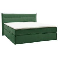 BOXSPRINGBETT 200/200 cm  in Grün  - Schwarz/Grün, Design, Textil (200/200cm) - Musterring