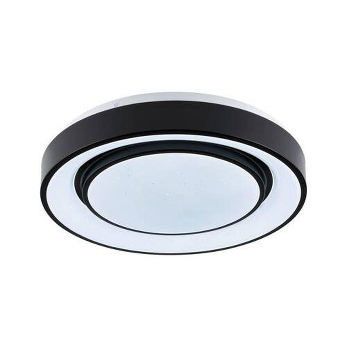 DECKENLEUCHTE 37,5/7 cm   - Schwarz/Weiß, Basics, Kunststoff/Metall (37,5/7cm) - Paulmann