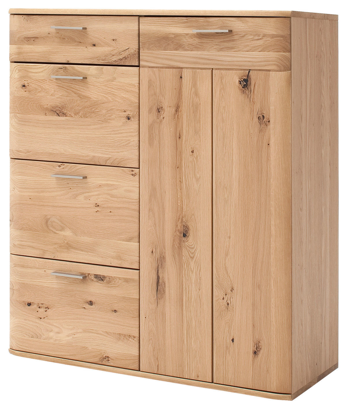 KOMMODE  in 100/118/44 cm  - Eichefarben/Nickelfarben, Natur, Holz/Holzwerkstoff (100/118/44cm)