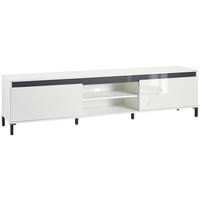 NÍZKA KOMODA, biela, biela s vysokým leskom, 200/50/40 cm - biela/biela s vysokým leskom, Design, kompozitné drevo/plast (200/50/40cm) - Xora