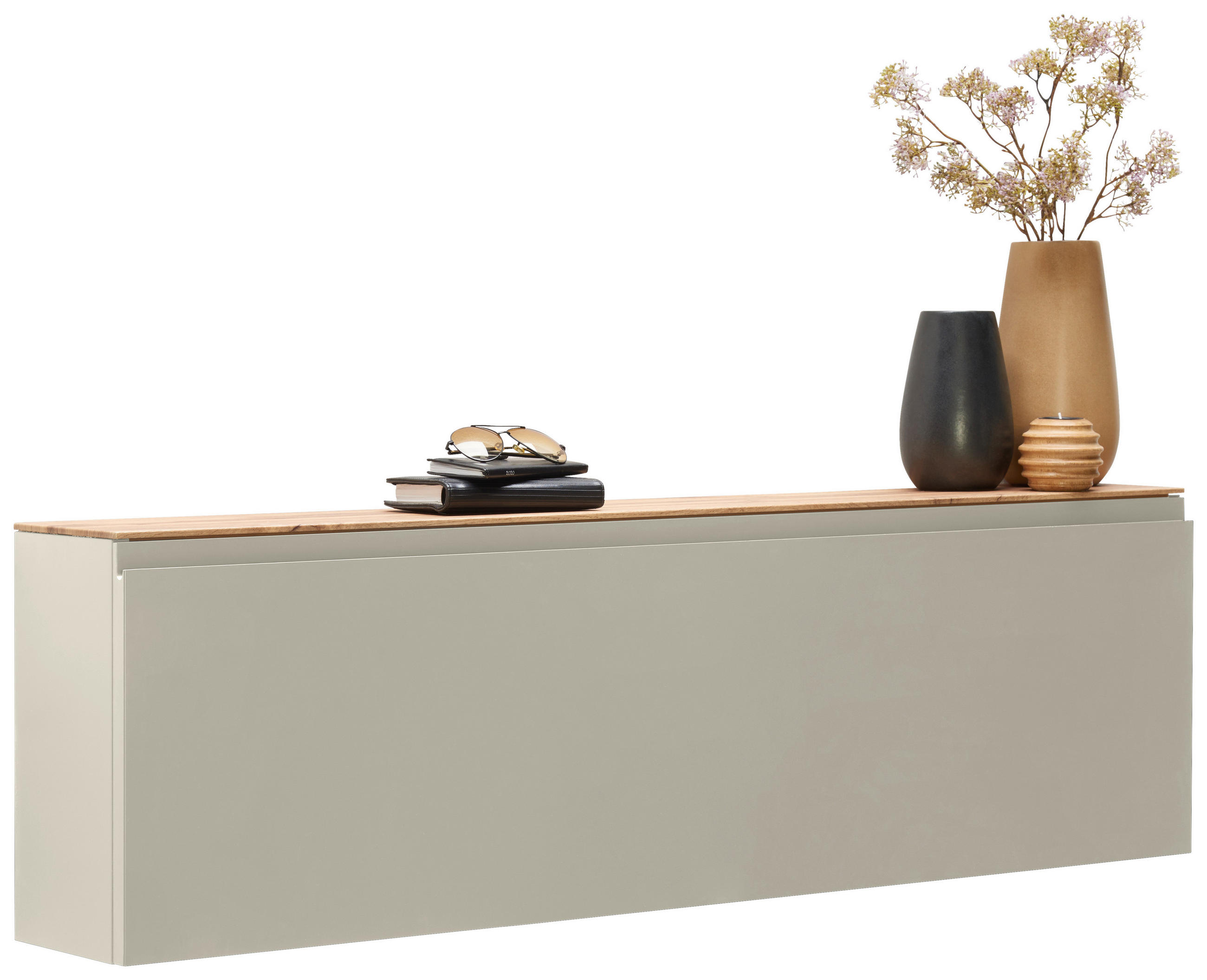 SCHUHSCHRANK Eichefarben, Sandfarben  - Sandfarben/Eichefarben, Design, Holzwerkstoff (136/41/22cm) - Moderano