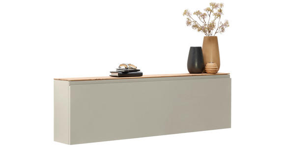 SCHUHSCHRANK 136/41/22 cm - Sandfarben/Eichefarben, Design, Holzwerkstoff (136/41/22cm) - Moderano