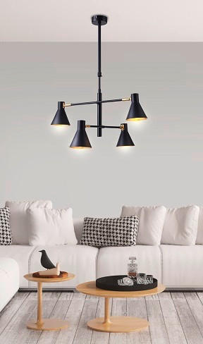 HÄNGELEUCHTE 54/54/89 cm  - Schwarz, Basics, Metall (54/54/89cm)