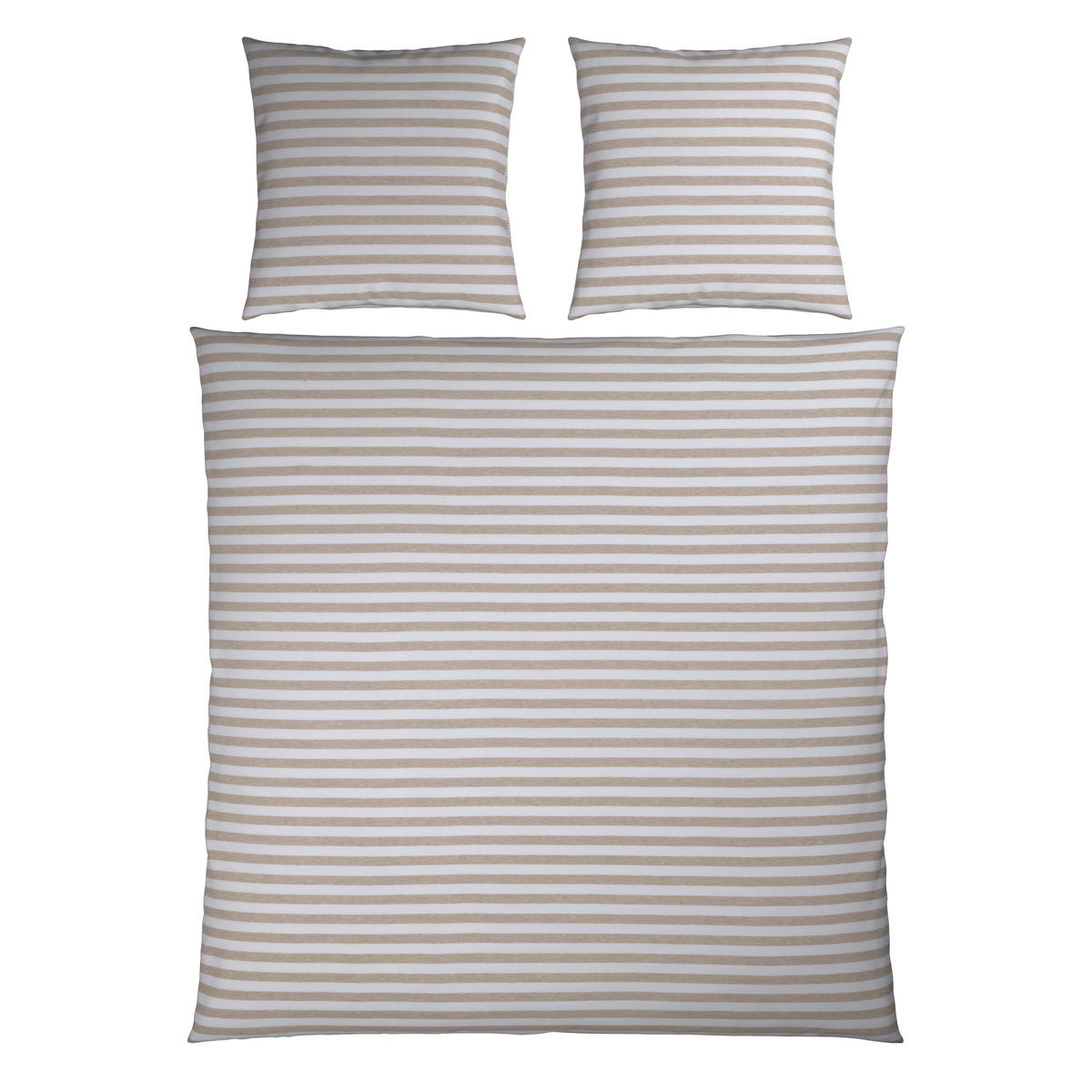 WENDEBETTWÄSCHE Jersey 200/200 cm  - Beige, KONVENTIONELL, Textil (200/200cm) - Bio:Vio