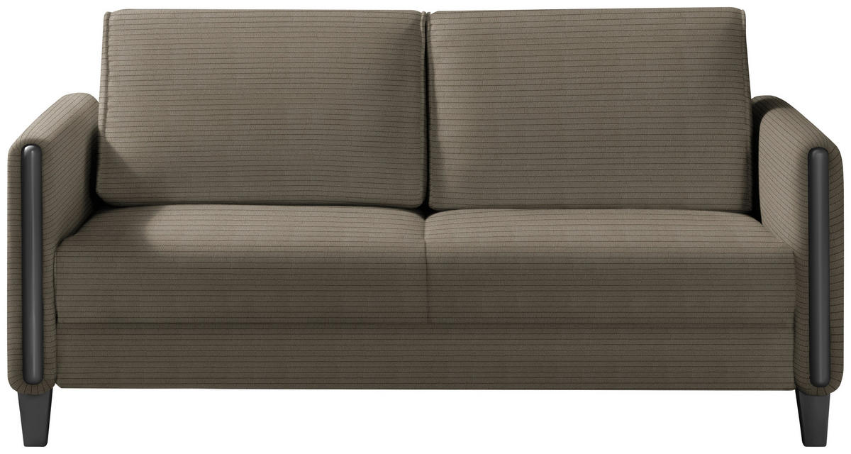 SCHLAFSOFA in Holz, Textil Braun, Schwarz  - Schwarz/Braun, Design, Holz/Textil (174/88/104cm) - Niels Andersson