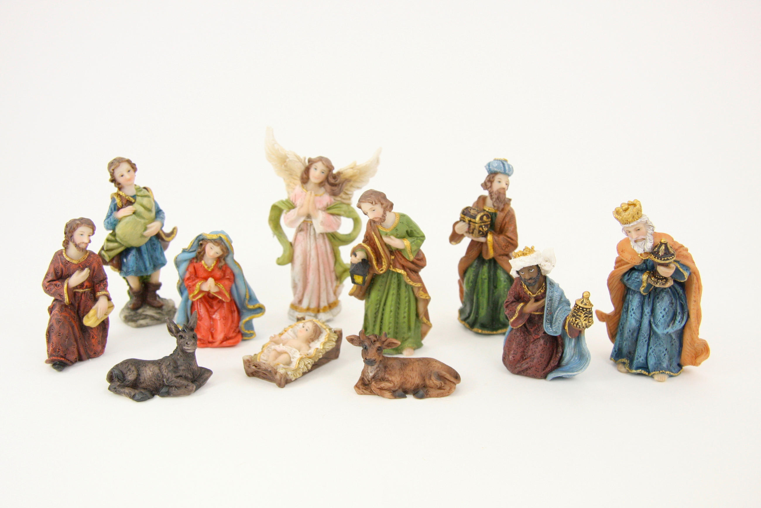KRIPPENFIGUREN-SET - Multicolor, LIFESTYLE, Kunststoff (7cm)