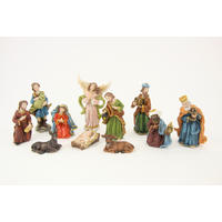 KRIPPENFIGUREN-SET - Multicolor, LIFESTYLE, Kunststoff (7cm)