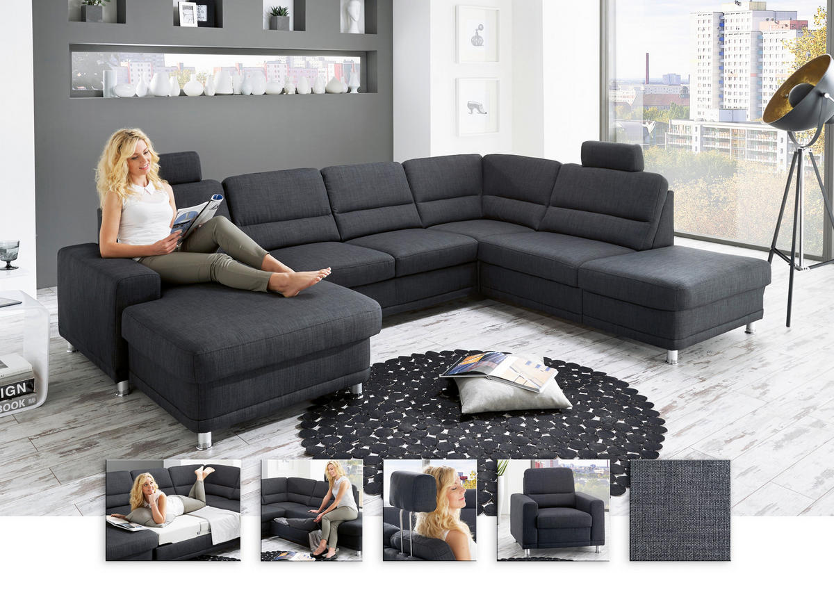 SJEDEĆA GARNITURA tekstil    - Konvencionalno, tekstil (234/311/166cm) - Beldomo System
