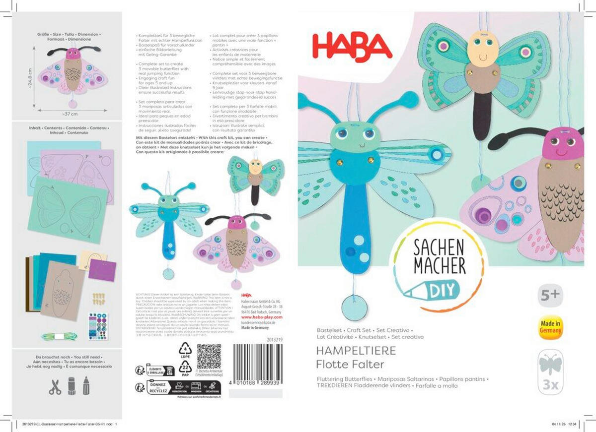 BASTELSET - Multicolor, Basics, Papier (17,6/1,3/25,3cm) - Haba
