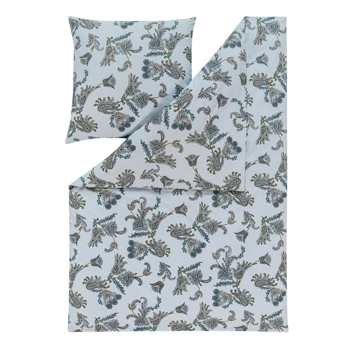 BETTWÄSCHE Ostana Flanell 135/200 cm  - Blau, Design, Textil (135/200cm) - Estella