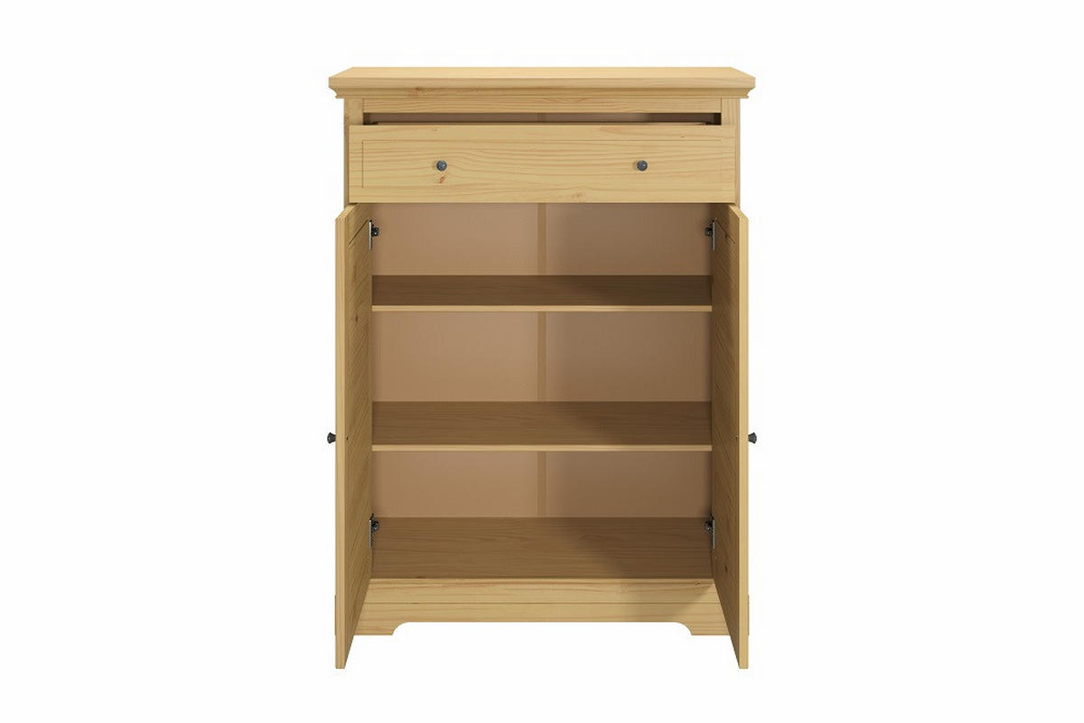 HIGHBOARD  in 96/126/36 cm  - Eichefarben/Silberfarben, Design, Holz/Holzwerkstoff (96/126/36cm) - Livetastic
