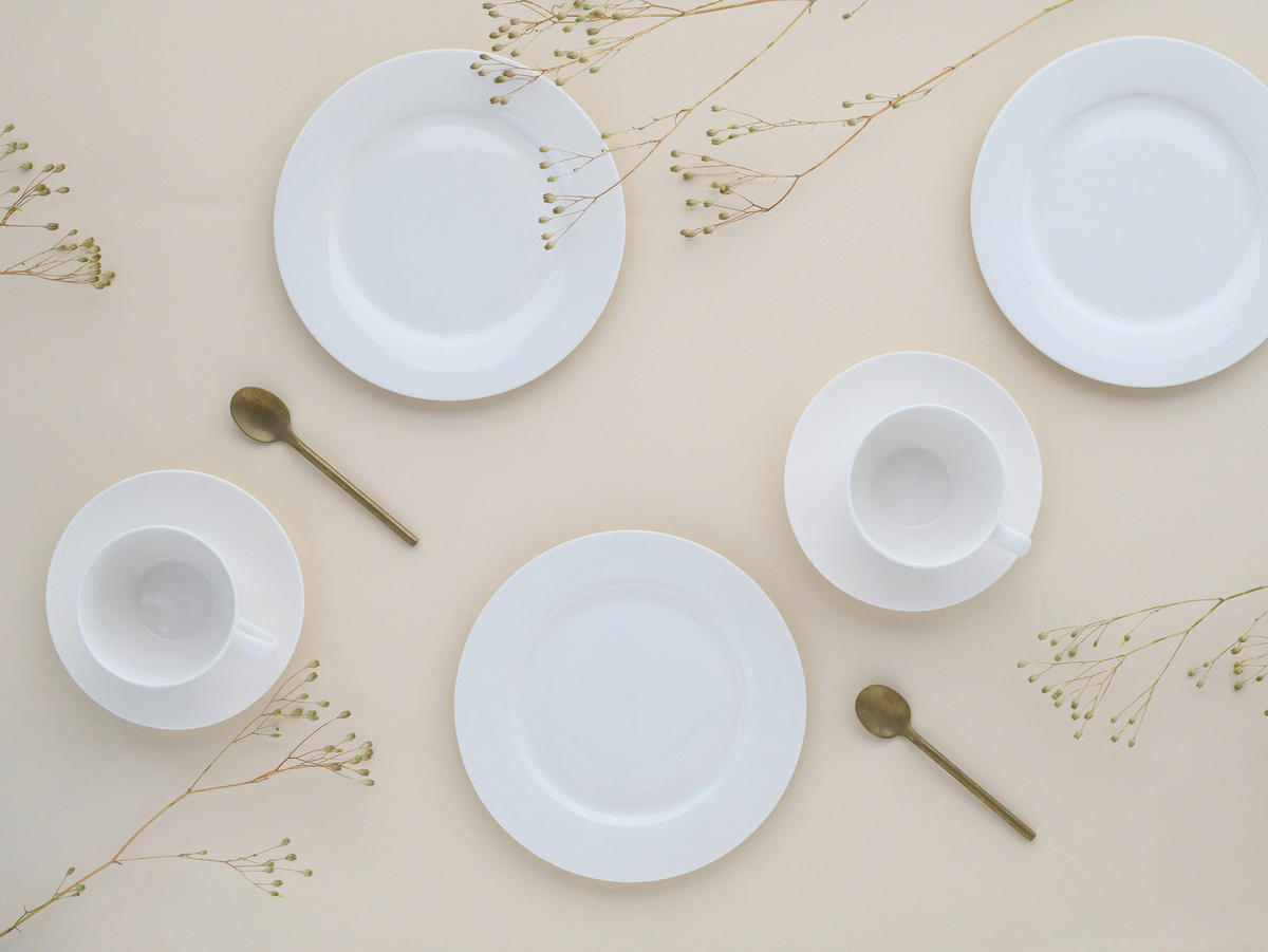 KOMBISERVICE Fleur Royal 42-teilig  - Weiß, Basics, Keramik - Creatable