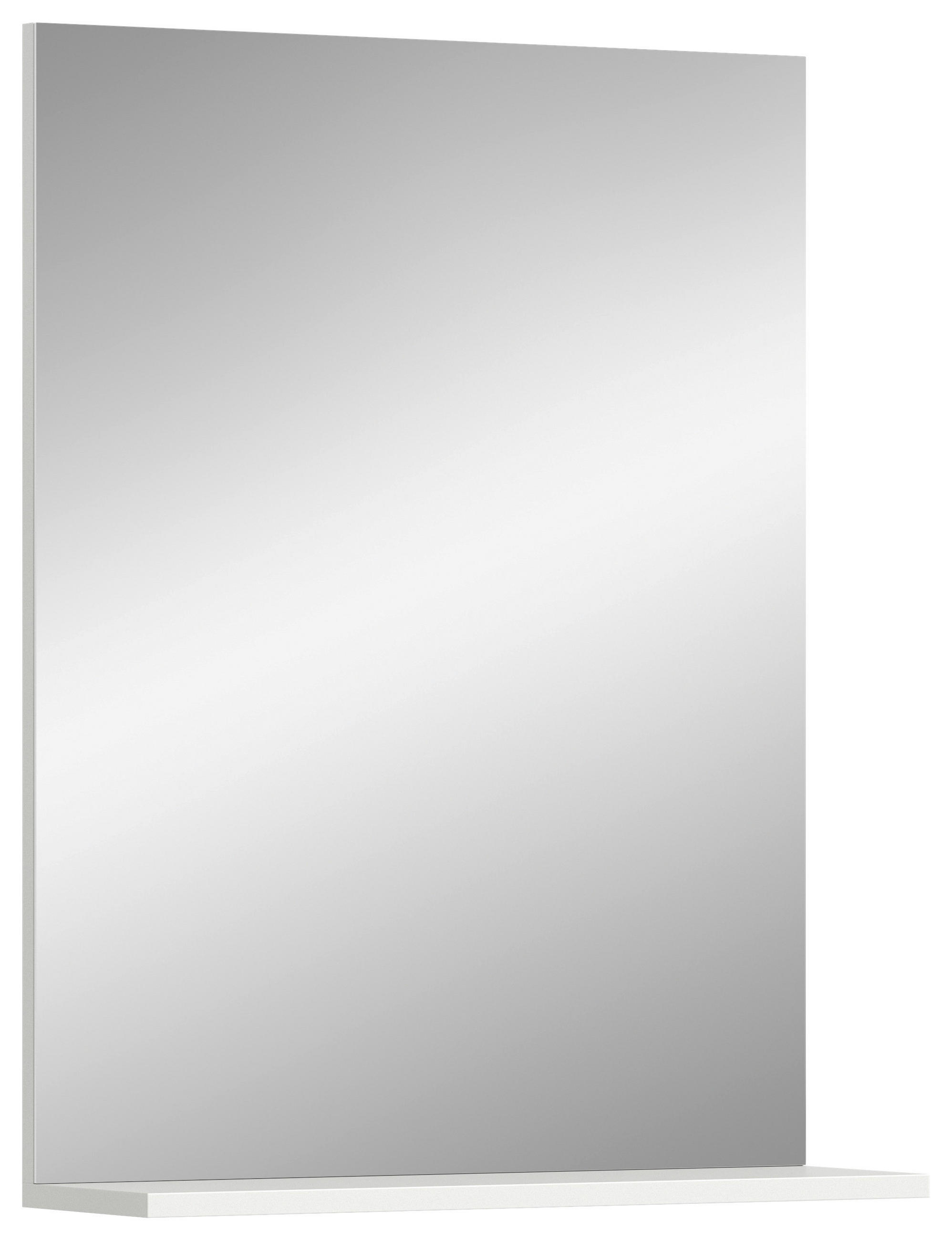 WANDSPIEGEL 60/79/18 cm  - Weiss Hochglanz/Weiss, Modern, Glas/Holzwerkstoff (60/79/18cm) - MID.YOU