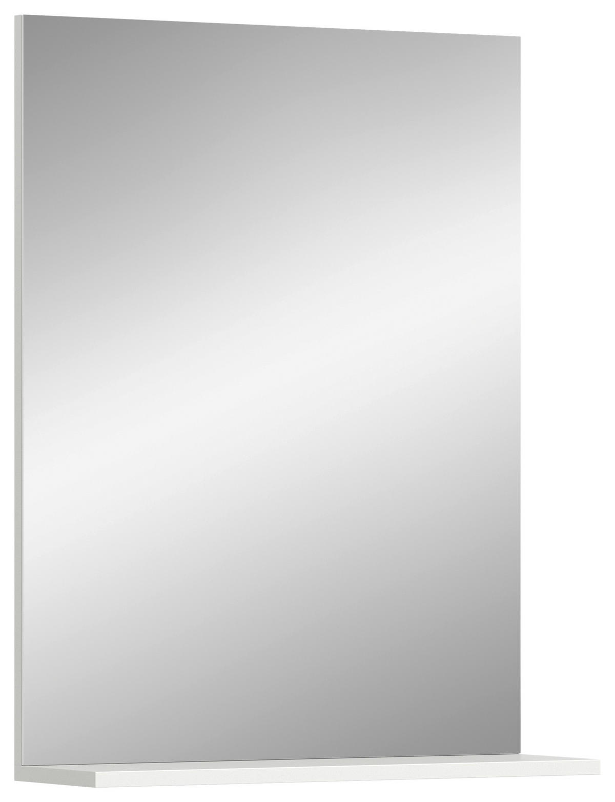 WANDSPIEGEL 60/79/18 cm  - Weiss Hochglanz/Weiss, Modern, Glas/Holzwerkstoff (60/79/18cm) - MID.YOU