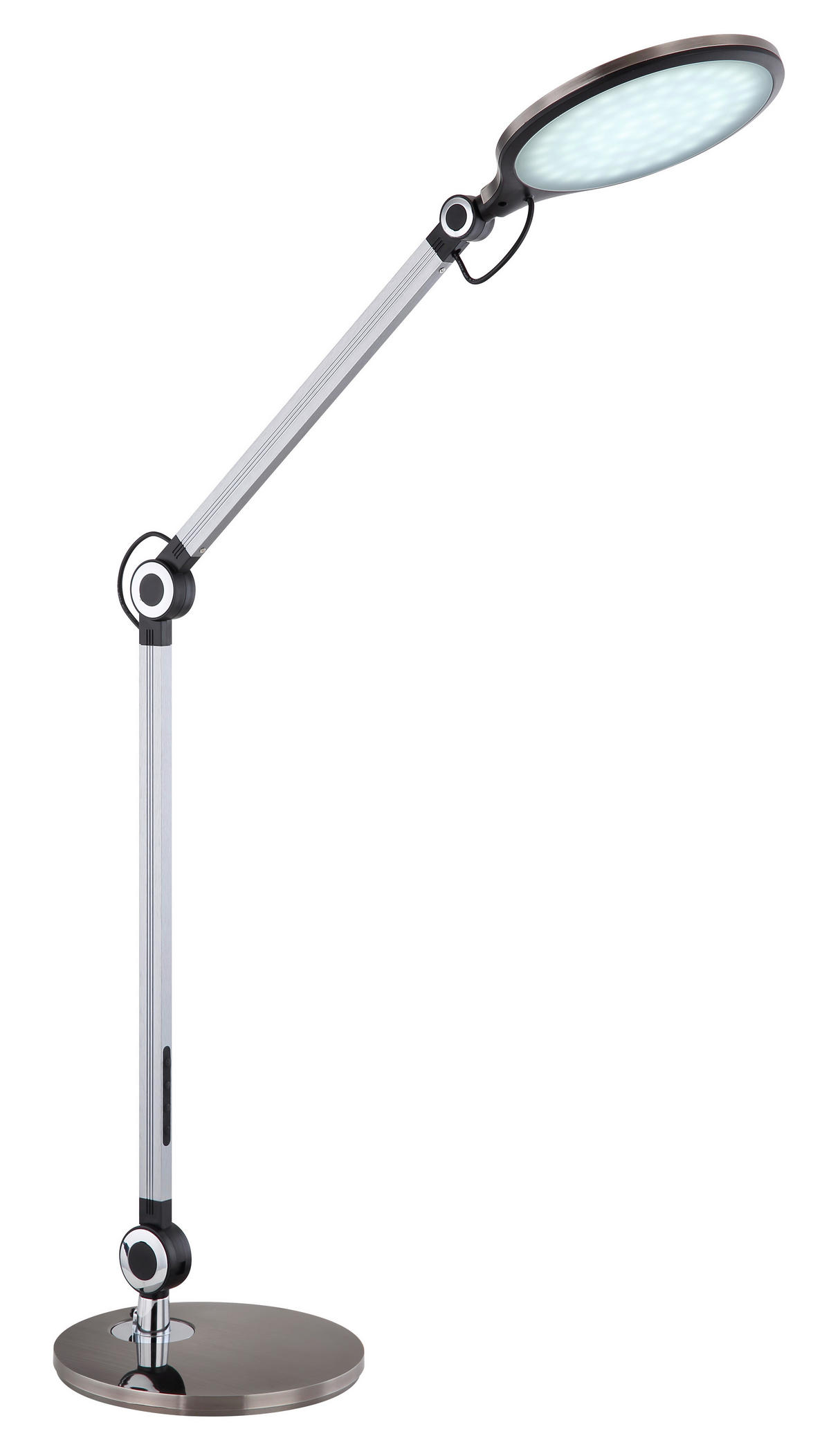 LED-SCHREIBTISCHLEUCHTE 55,7/20/103,5 cm   - Schwarz, Design, Kunststoff/Metall (55,7/20/103,5cm) - Globo