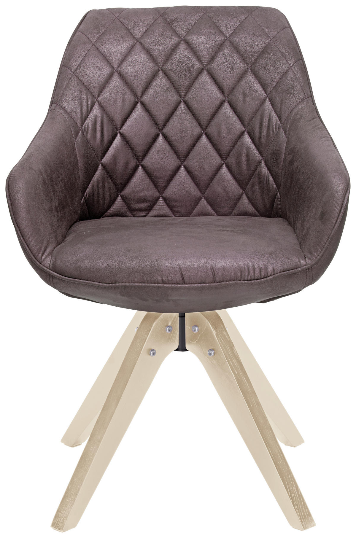 ARMLEHNSTUHL  in Mikrofaser  - Eichefarben/Dunkelbraun, LIFESTYLE, Holz/Textil (60/83/65cm) - Landscape