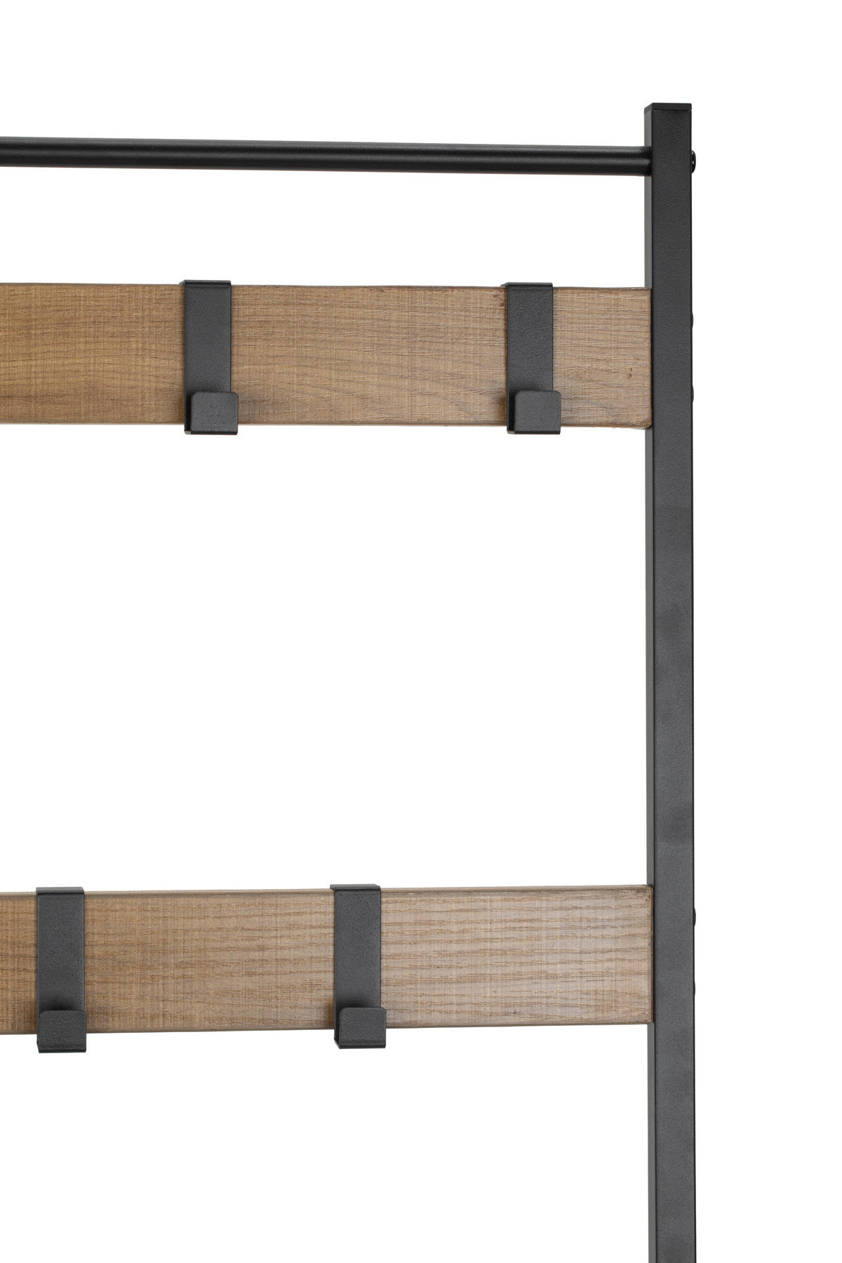 GARDEROBE  in 70/175/33 cm  - Schwarz/Naturfarben, MODERN, Holzwerkstoff/Metall (70/175/33cm) - PBJ
