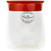 POSUDA ZA ZALIHE  0,75 l   - prozirno/crvena, Basics, staklo/plastika (0,75l)