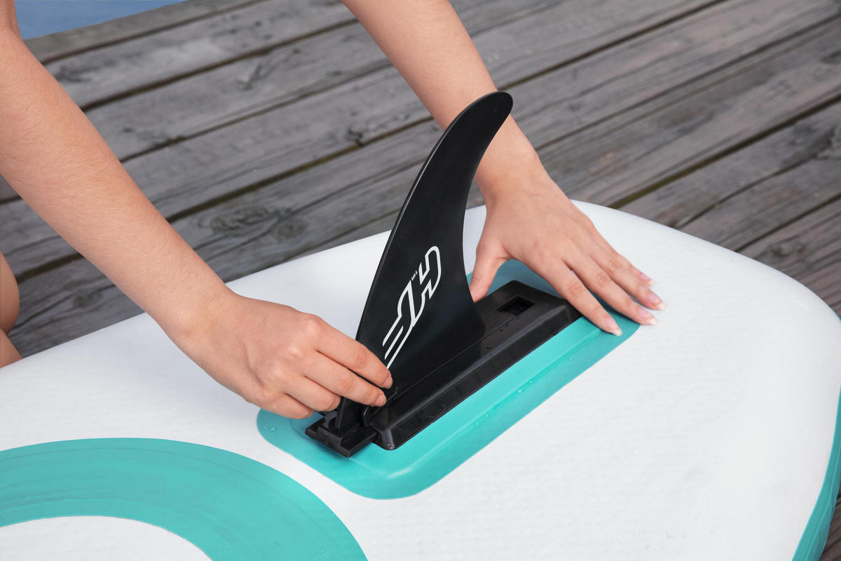 PADDLEBOARD - biela/tyrkysová, Trend, plast (305/84/15cm) - Bestway